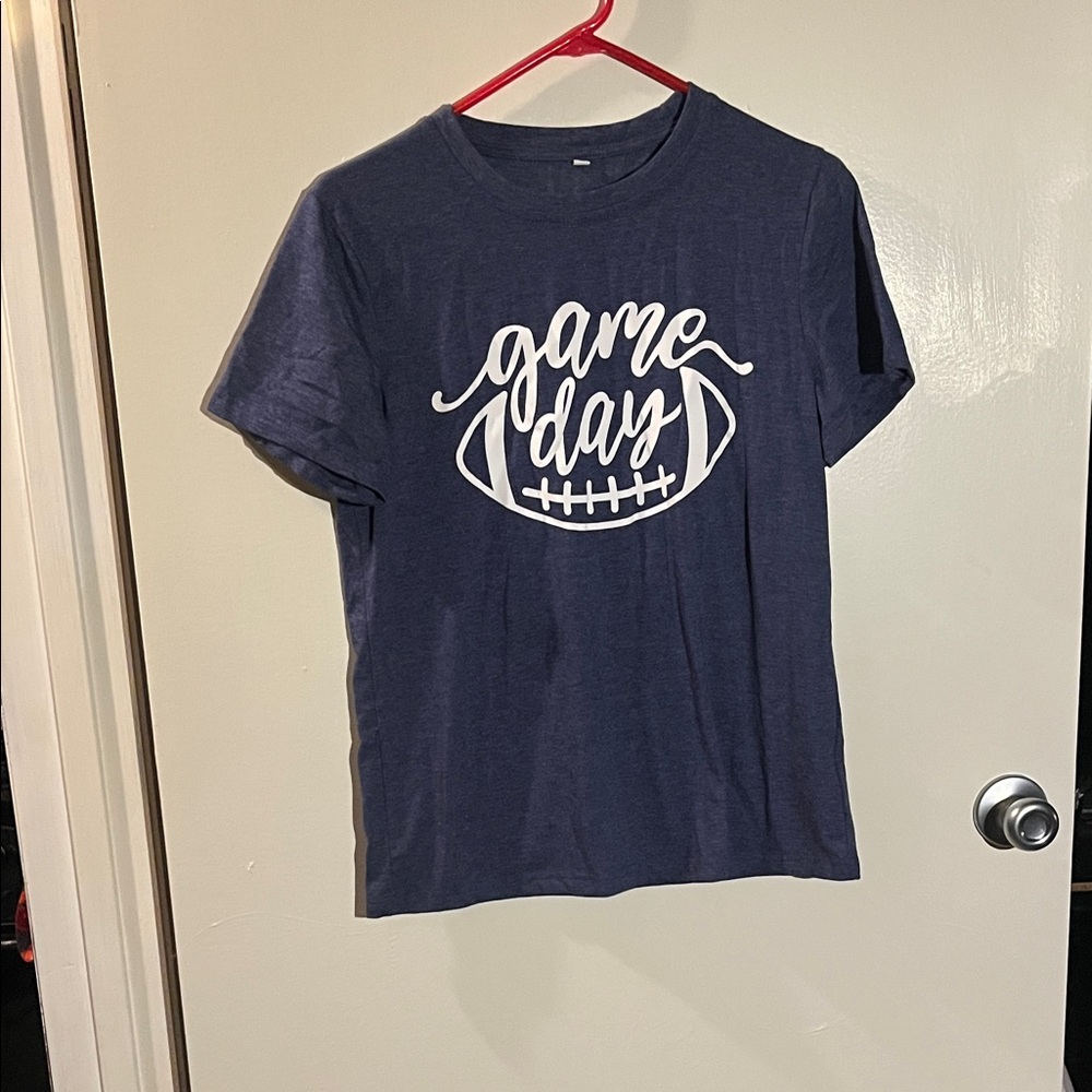 Game Day Navy Graphic T-Shirt - Unbranded